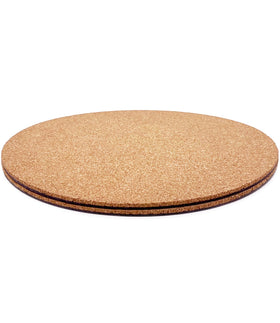 KITLAB cork plant coaster round table protects surfaces from scratches.