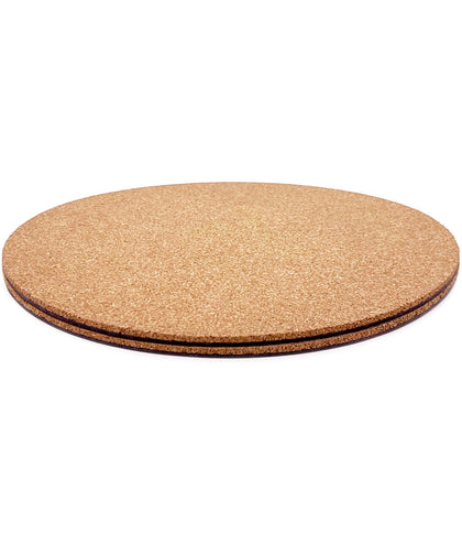 KITLAB cork plant coaster round table protects surfaces from scratches.