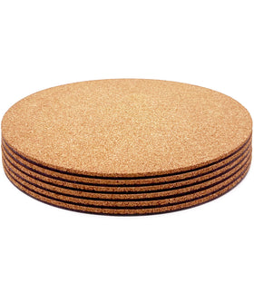 KITLAB easy-clean cork coaster, wipe clean after meals.