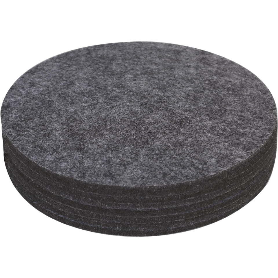 KITLAB felt plant coaster under a potted plant protecting surfaces from spills