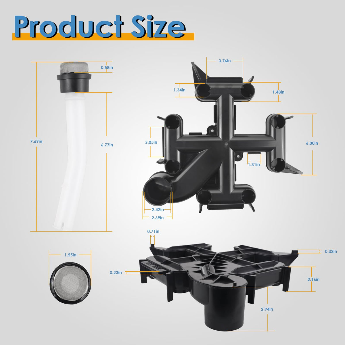 KITONLA filter top replacement assembly image illustrates one-piece design for simple installation.