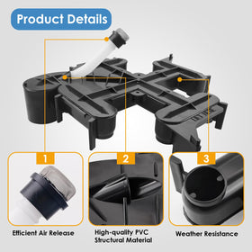 KITONLA premium PVC structure image emphasizes durable, corrosion-resistant construction.