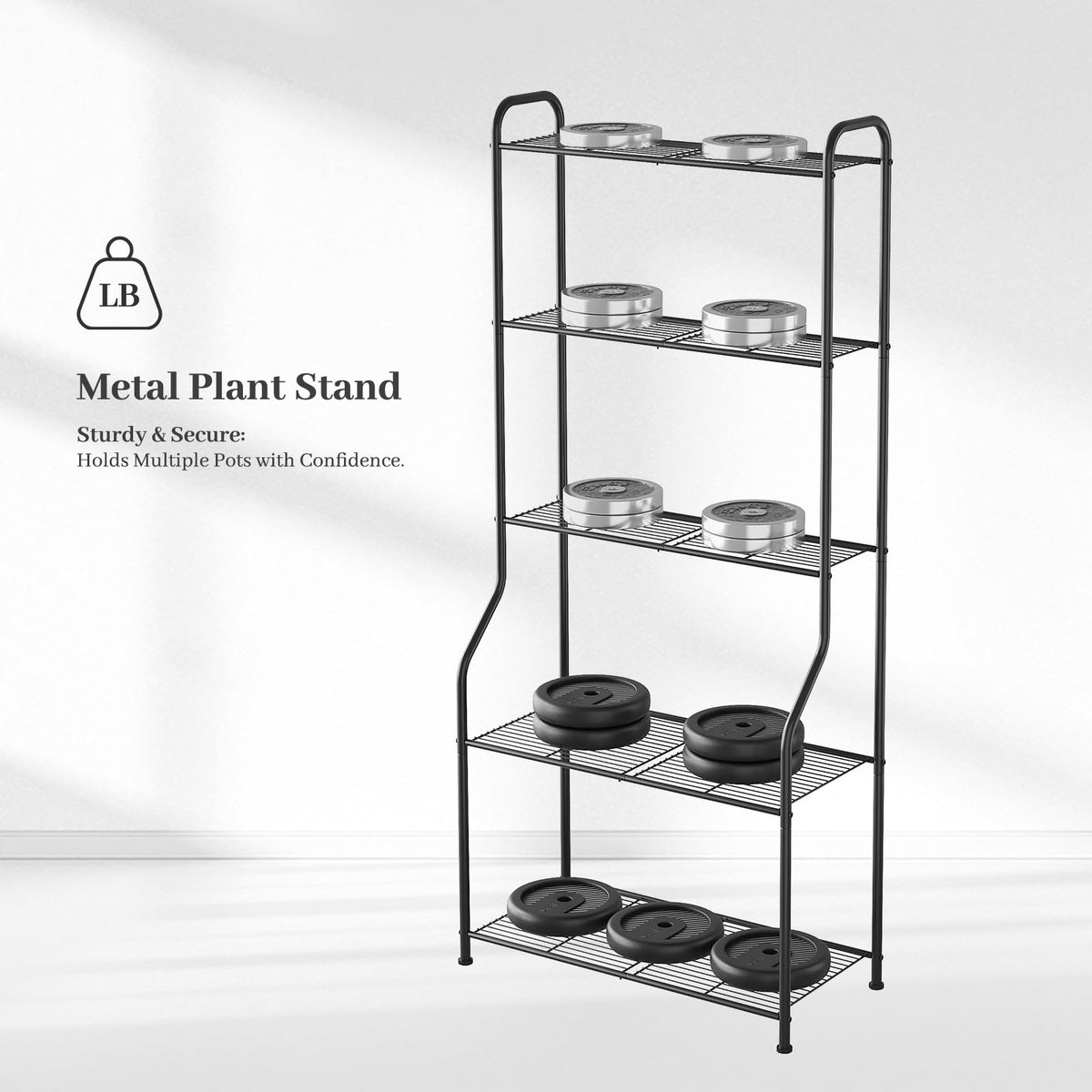 Kitsanery wide bottom tiers accommodate larger pots and tools