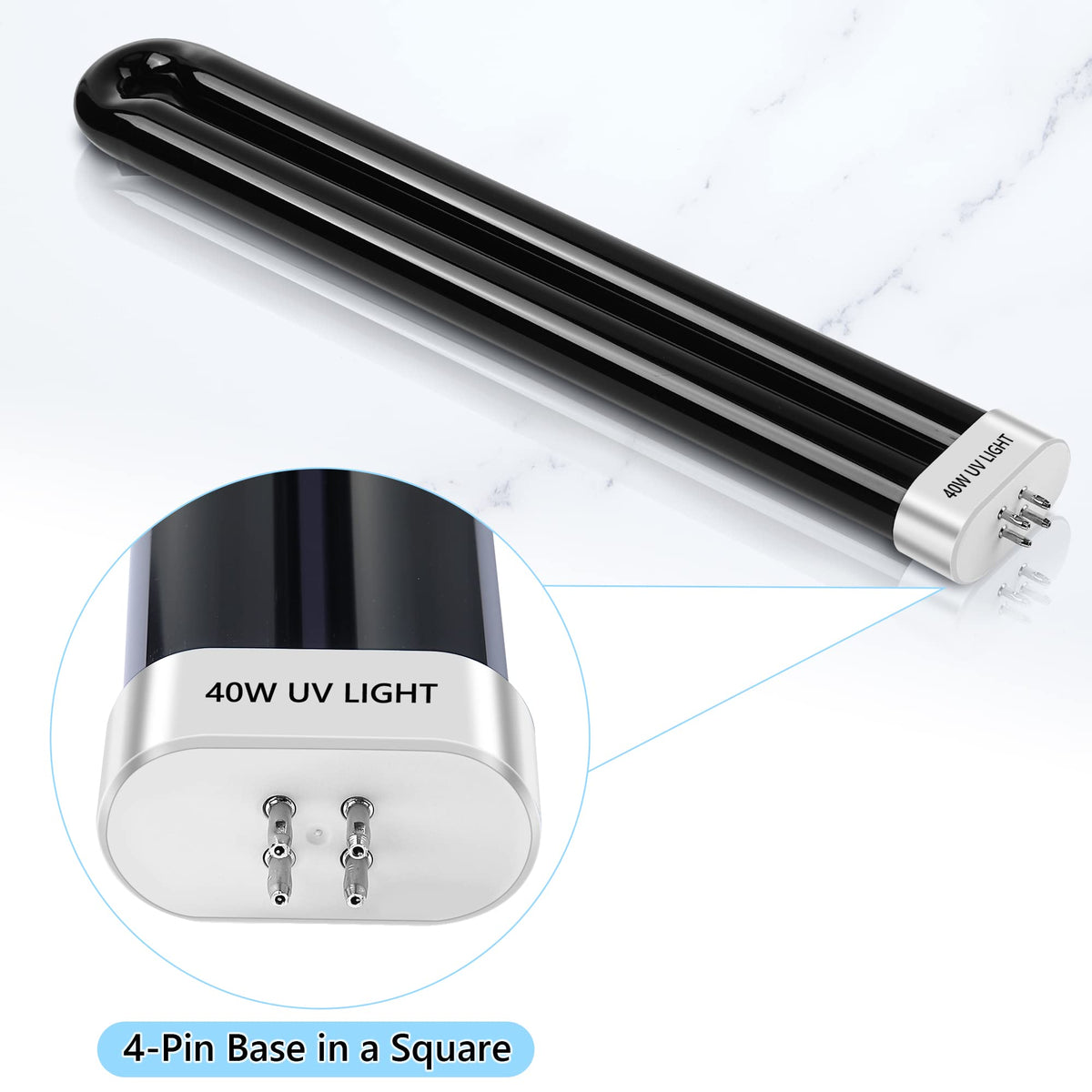 Kittmip 40W UV bulb in use with BZ-40DX model outdoors at dusk