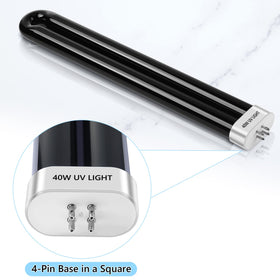 Kittmip 40W UV bulb in use with BZ-40DX model outdoors at dusk