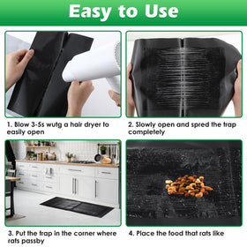 Kittmip traps usable indoors or outdoors for versatile control.