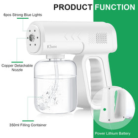 Kittmip large-capacity-350ml reservoir reduces refills during long cleaning sessions.