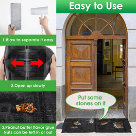 Kittmip peanut-scent attractant draws mice to the glue board for capture