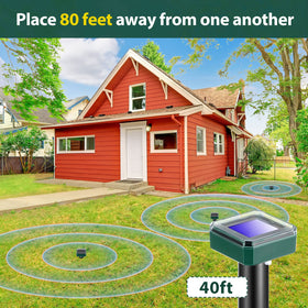 Kittmip solar panel and stake assembly powering continuous outdoor use