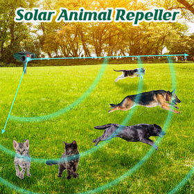 Kittmip Ultrasonic Repeller with motion sensor provides targeted garden defense.