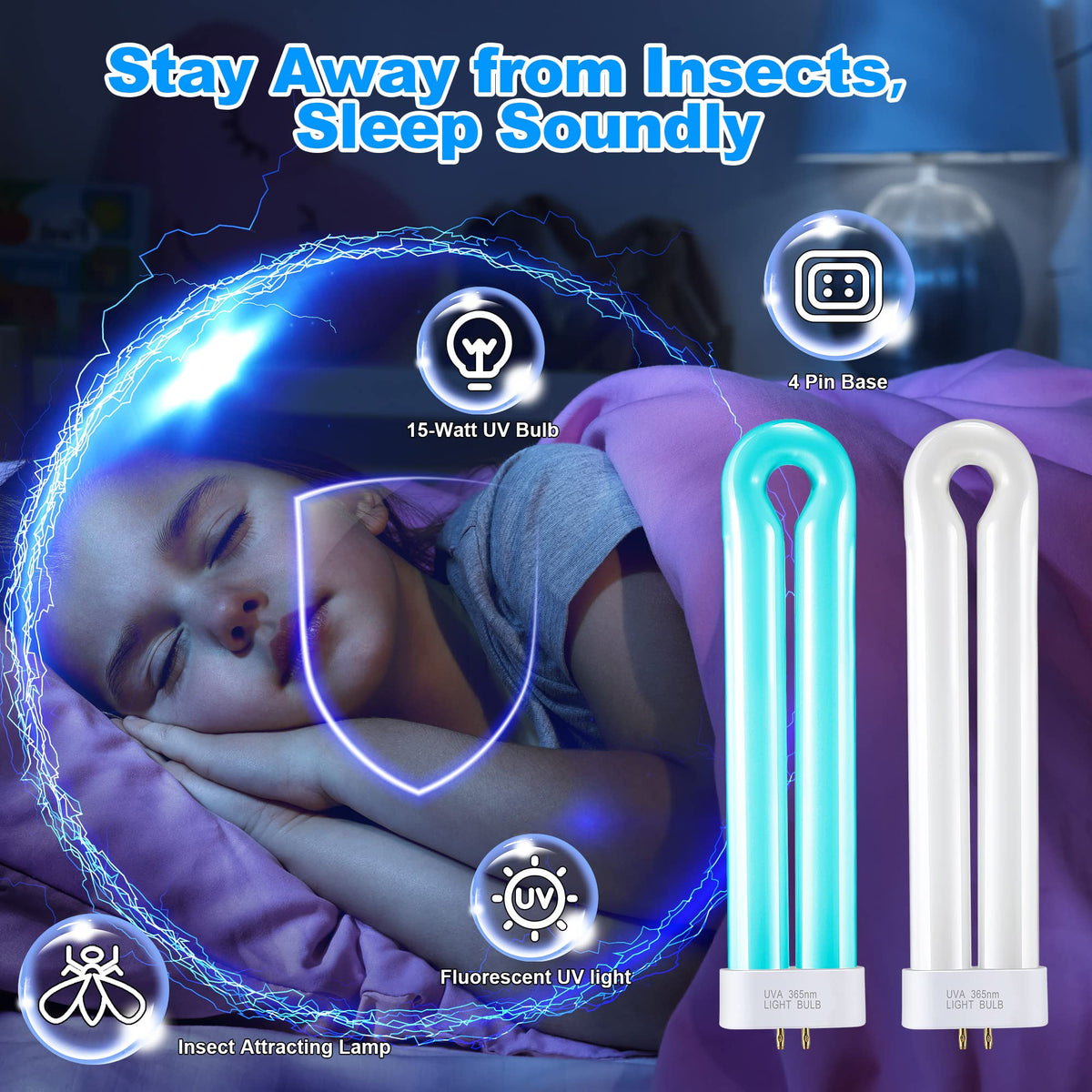 Kittmip UV bulb uses glass tubes and earth phosphors for durability.