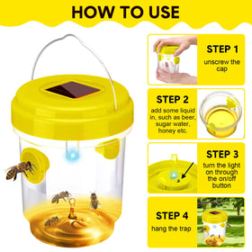 Kittmip Wasp Trap dual tunnels encourage insect entry.