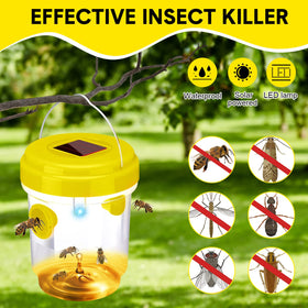 Kittmip Wasp Trap durable plastic and stainless steel design.
