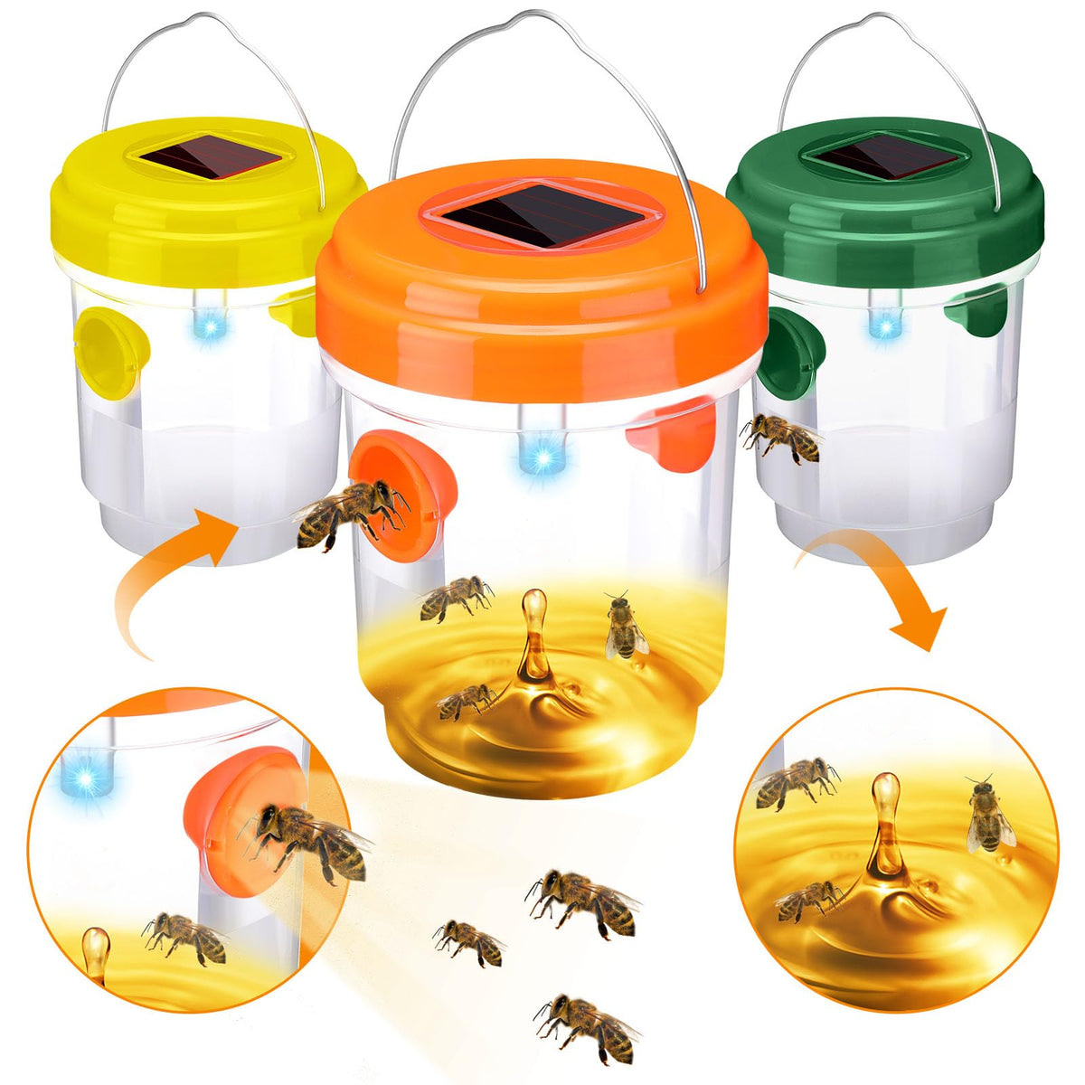 Kittmip reusable plastic trap with stainless steel parts for long life.