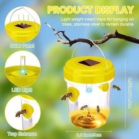 Kittmip Wasp Trap with sugar water lure for outdoor use.