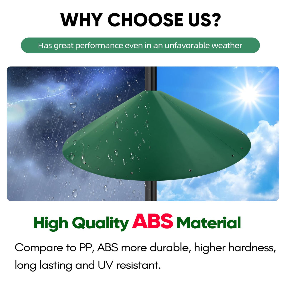 KITVONA durable chew-resistant metal frame resists outdoor wear.