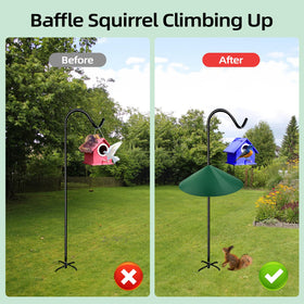 KITVONA green outdoor baffle blends with garden features.