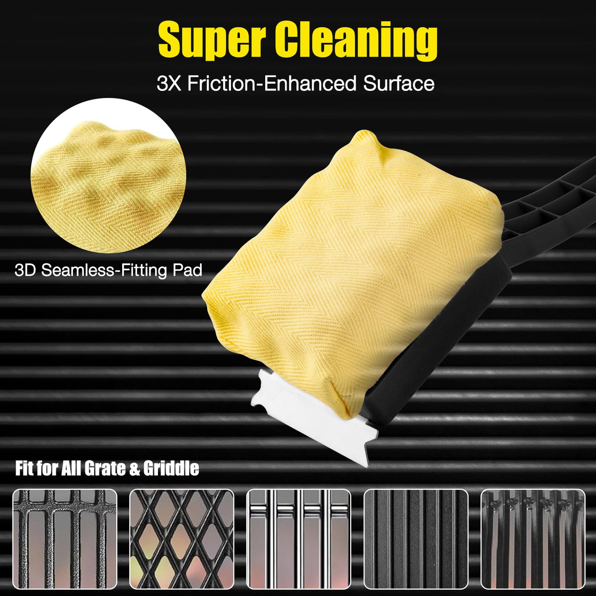 Kitwanda easy-use steam cleaning method on a preheated grill