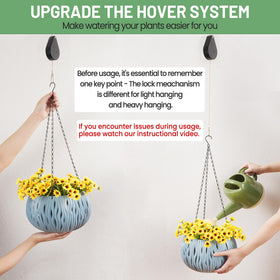 Kitwinney retractable plant hanger rope detail highlights durable nylon rope for outdoor durability.