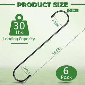 Kitwinney S hook suspends a bird feeder for easy garden viewing.