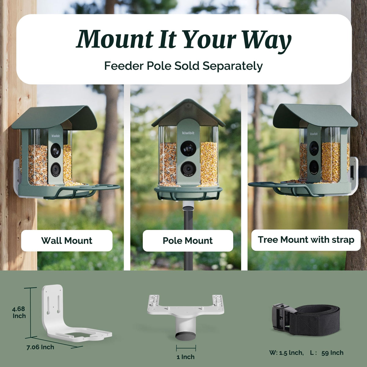 Easy setup with modular design and multiple mounting options.