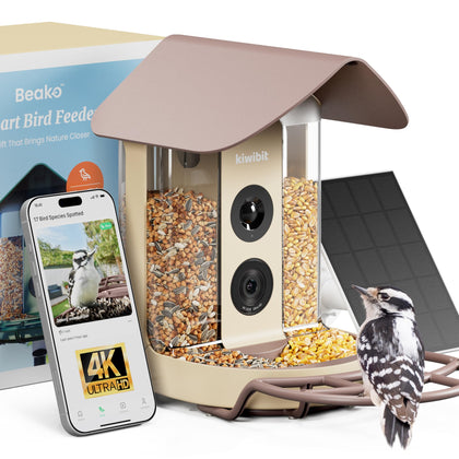 Kiwibit Smart Bird Feeder camera setup shows simple installation and shareable backyard moments.