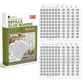 Kiwinurse UVA glue cards 10-pack for indoor insect trapping and clean operation