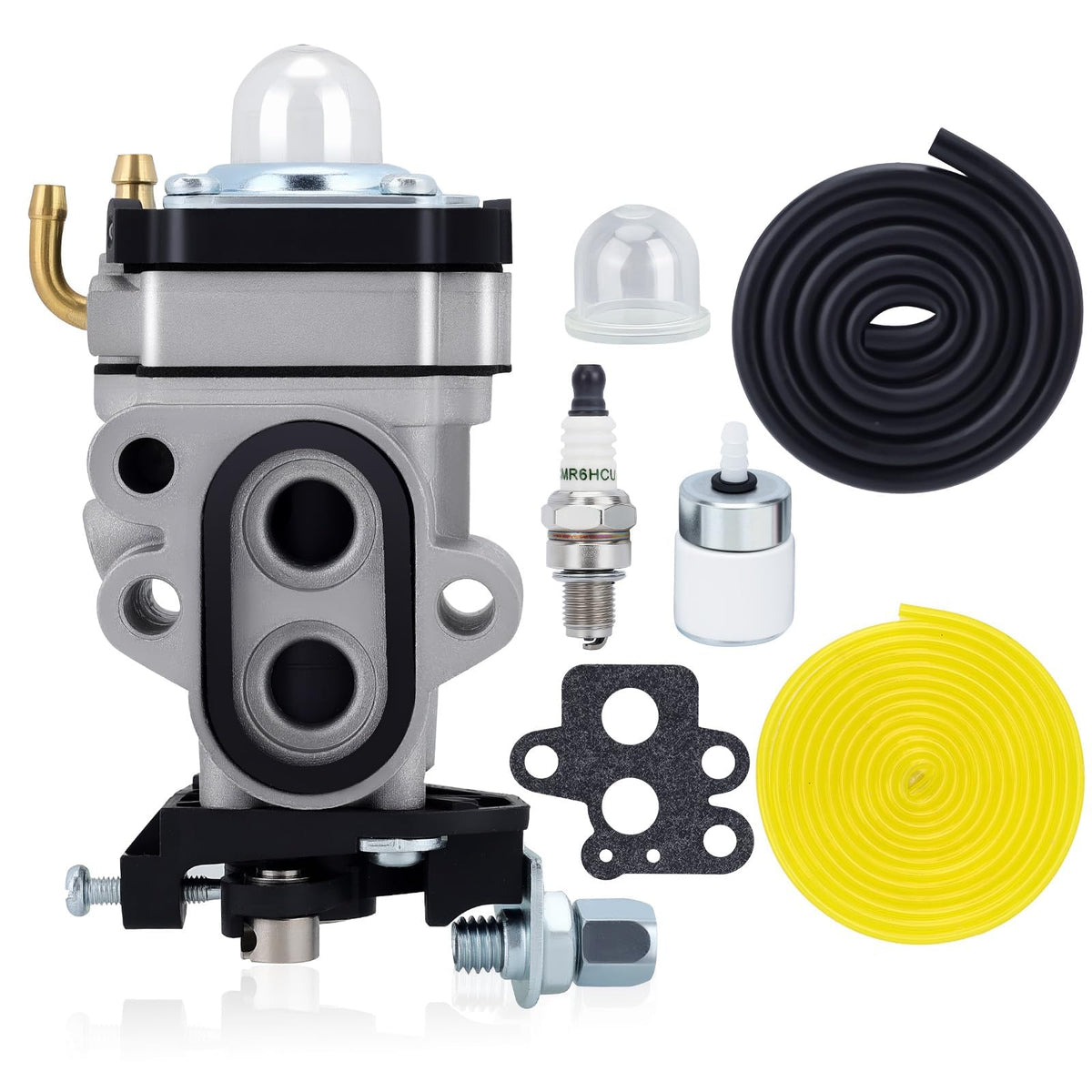 Kizut 130BT carburetor back view showing compact design for installation