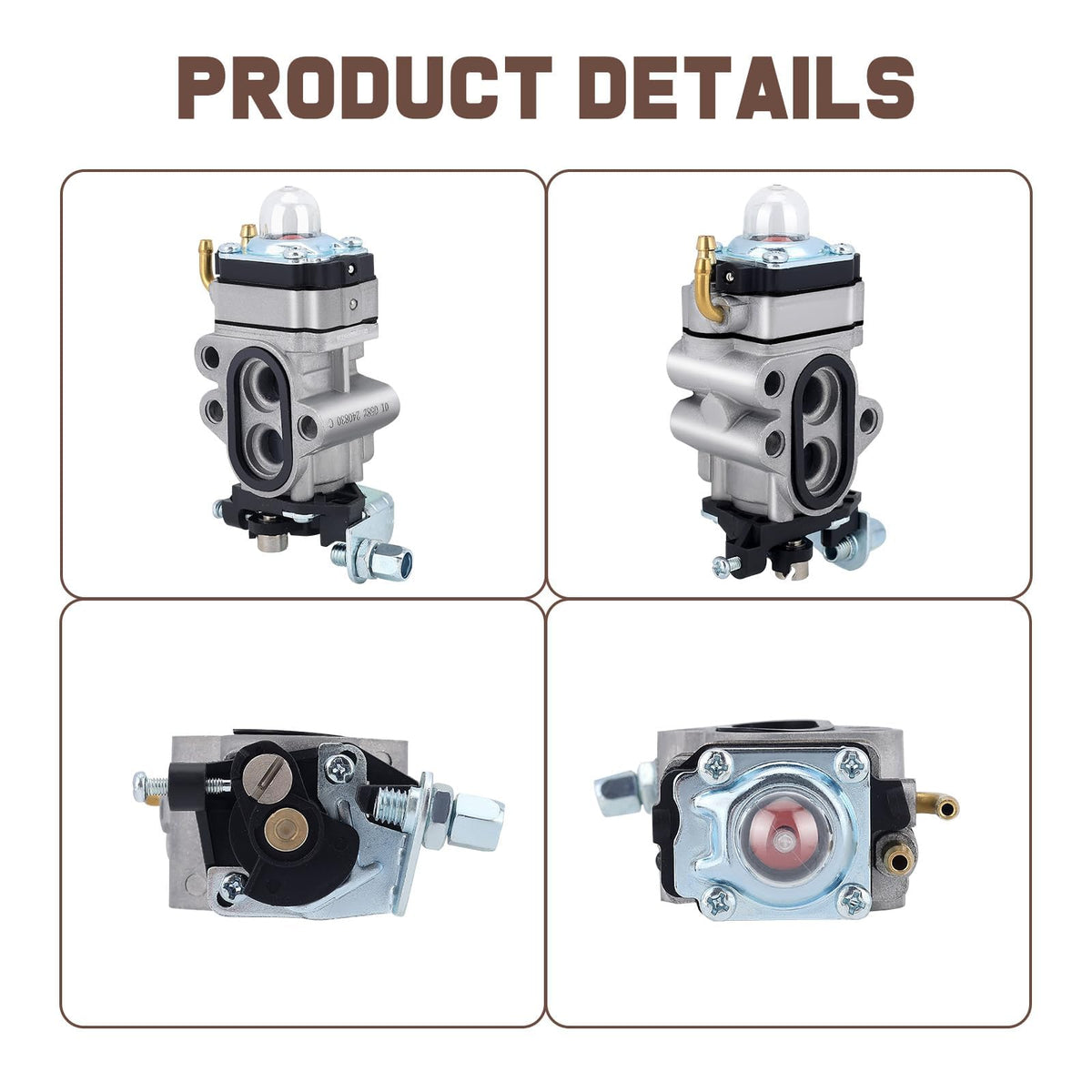 Kizut 130BT carburetor installation view guides a smooth swap