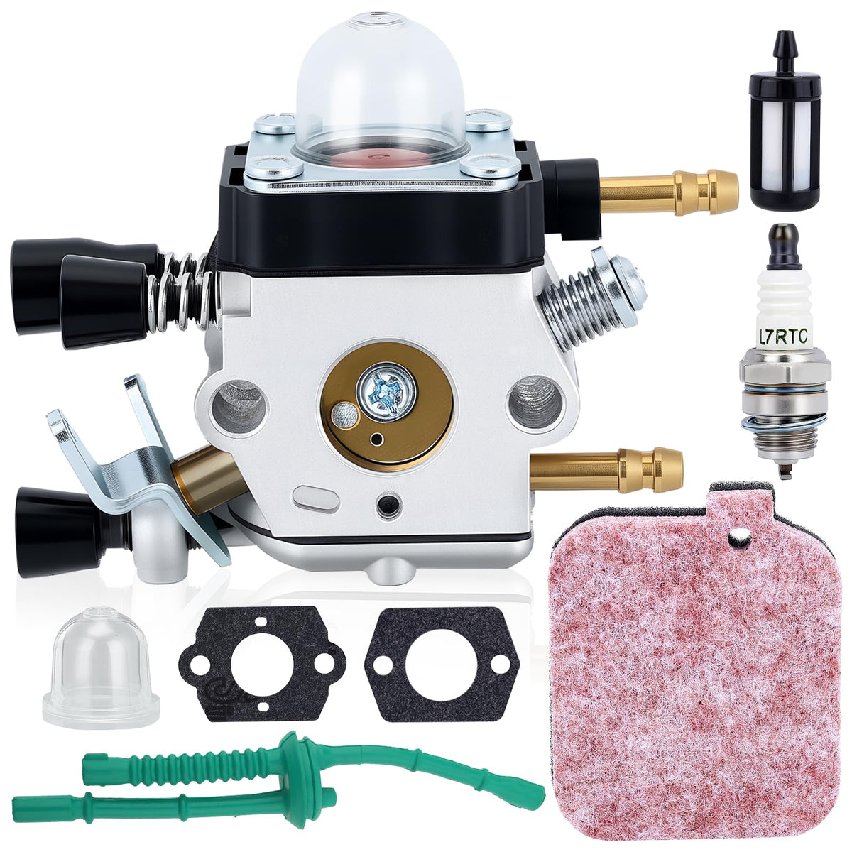 Kizut BG55 carburetor front view for Stihl blower