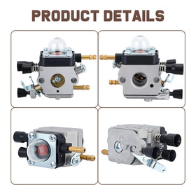 Kizut BG55 carburetor in use on blower