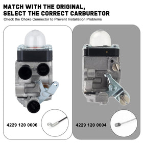 Kizut BG55 carburetor side view showing compact form