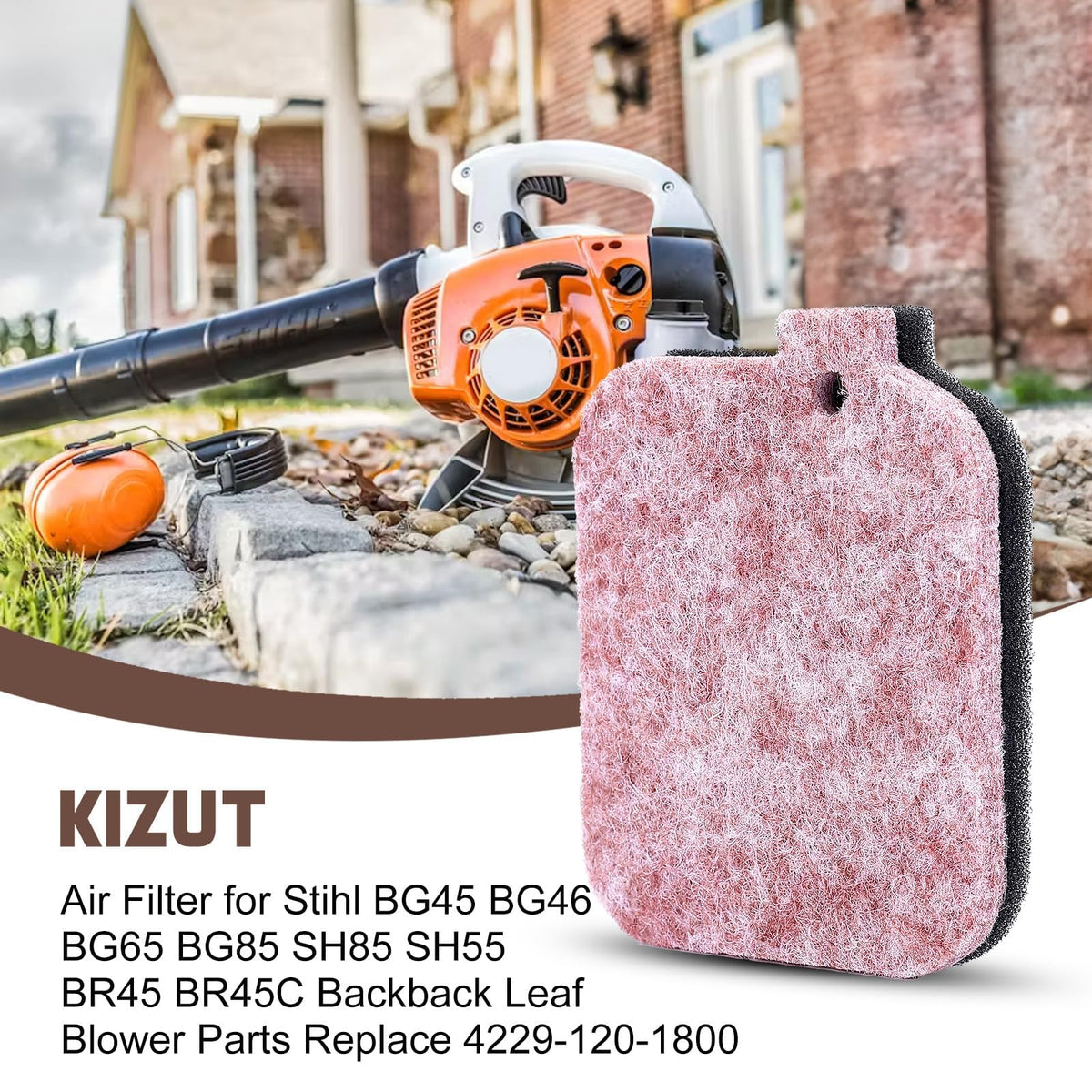 Kizut BG85 air filter pack for BG-series blowers