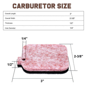 Kizut BR45C backpack blower filter compatible with the kit
