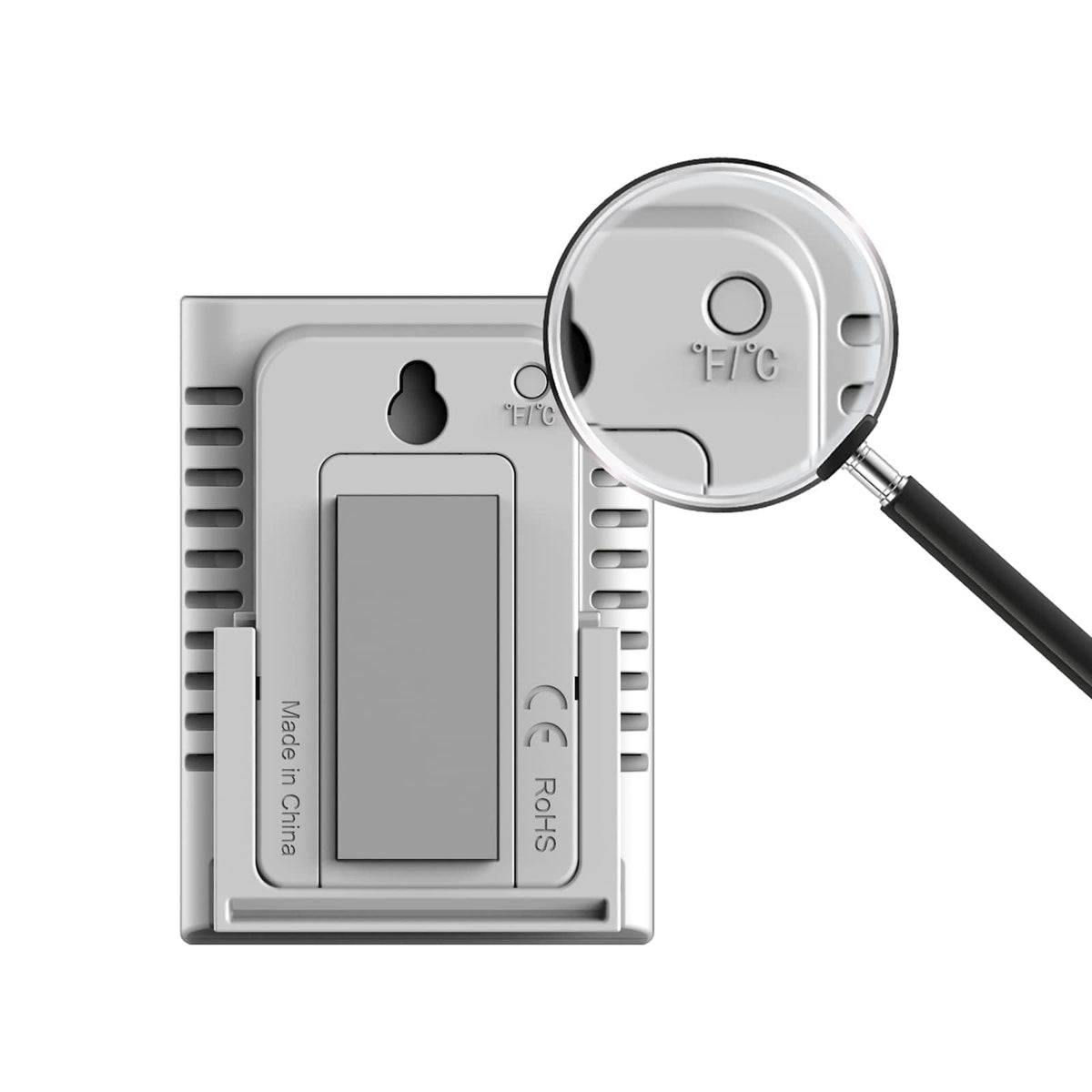 KJCOOSWI stand, magnet, and wall-mount options provide flexible placement.