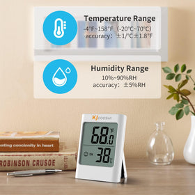 KJCOOSWI use in nursery or wine cellar to track ambient conditions.