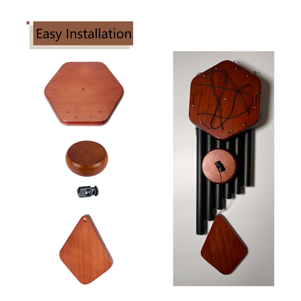 KK magsun brass pins secure tubes for durable wind chime assembly