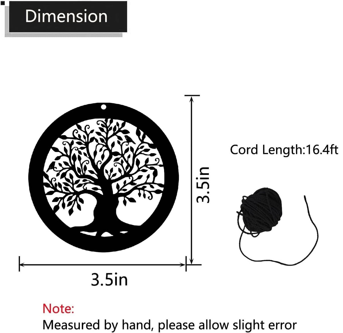 KK Magsun wind chime sail replacement with 16.4ft cord, easy outdoor setup.