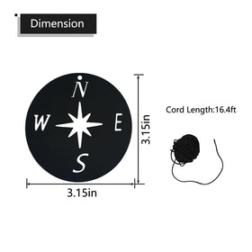 KK magsun wind chime sail replacement focusing on compass rose decor and wind catch.