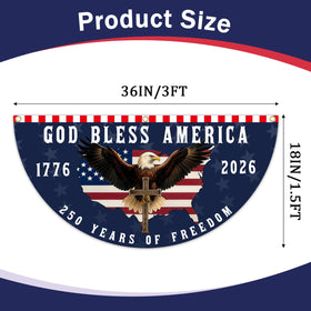 KKilicy 250th anniversary flag back coating enhances UV resistance for outdoor use.