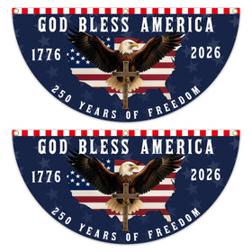 KKilicy 250th anniversary flag front design with vivid colors for outdoor display.