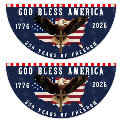 KKilicy 250th anniversary flag front design with vivid colors for outdoor display.
