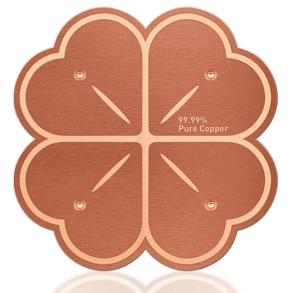 KKilicy bird bath copper disk with four-point design enhances water contact for purer bowls.