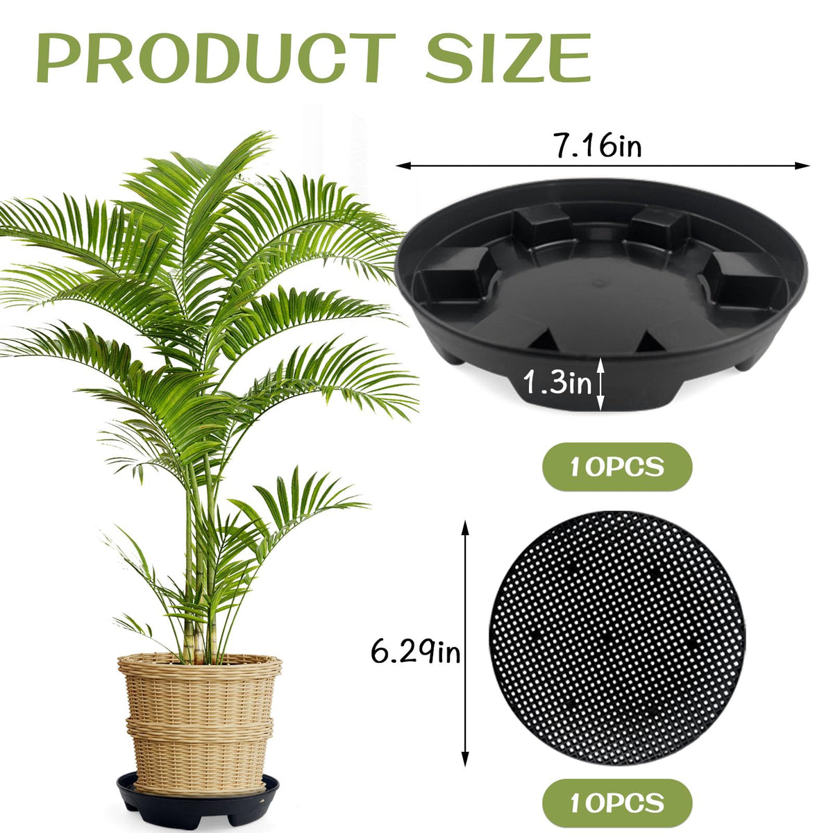 KKONHII automatic water reservoir grid supports roots with controlled hydration