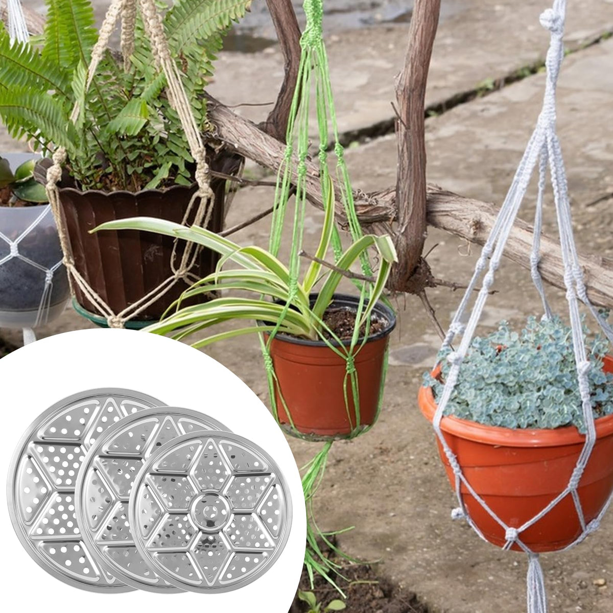 KKONHII round liners reduce soil load, making pot moves easier and safer.