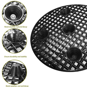 KKONHII outdoor protection elevates pots off surfaces on patios and decks.
