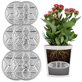 KKONHII round pot liner 9.45-inch diameter supports tall plants with improved drainage.