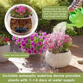 KKONHII water-catchment tray for indoor and outdoor planters prevents spills