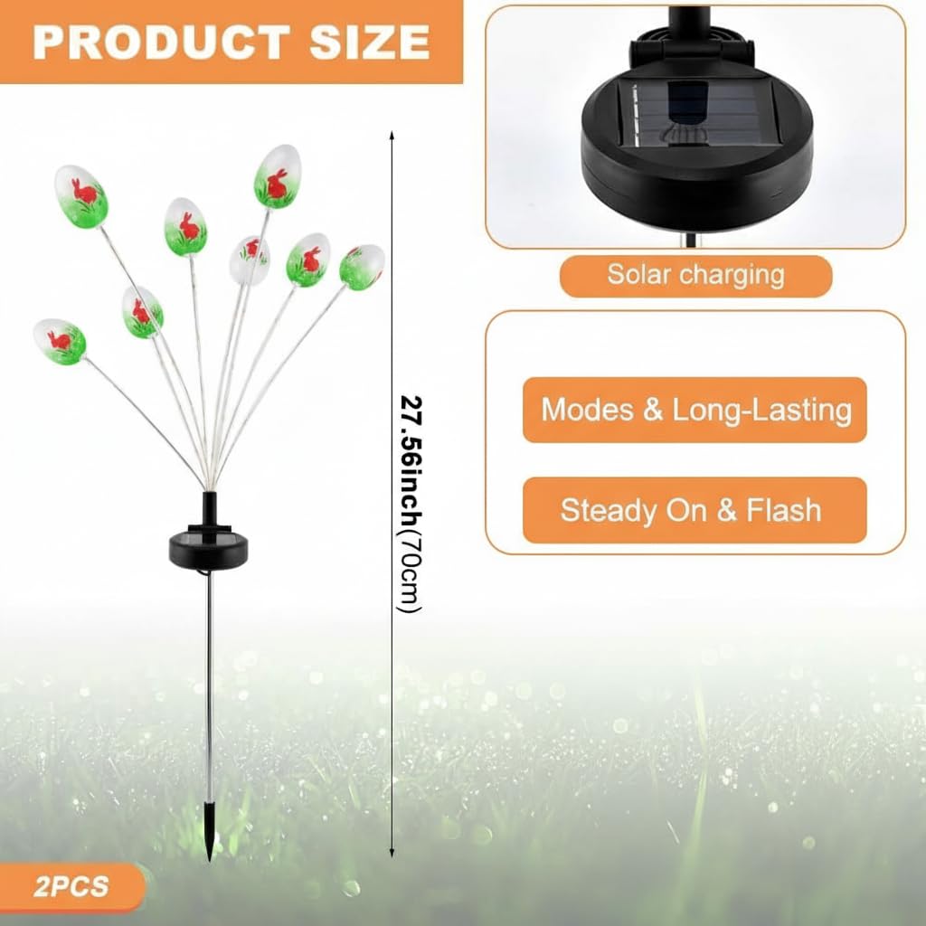 KKZACONL IP65 outdoor stake lights endure weather for reliable garden décor.