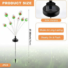 KKZACONL IP65 outdoor stake lights endure weather for reliable garden décor.